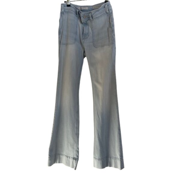 Pilcro High Rise Trouser Bootcut Denim Pants 27 - Picture 3 of 13